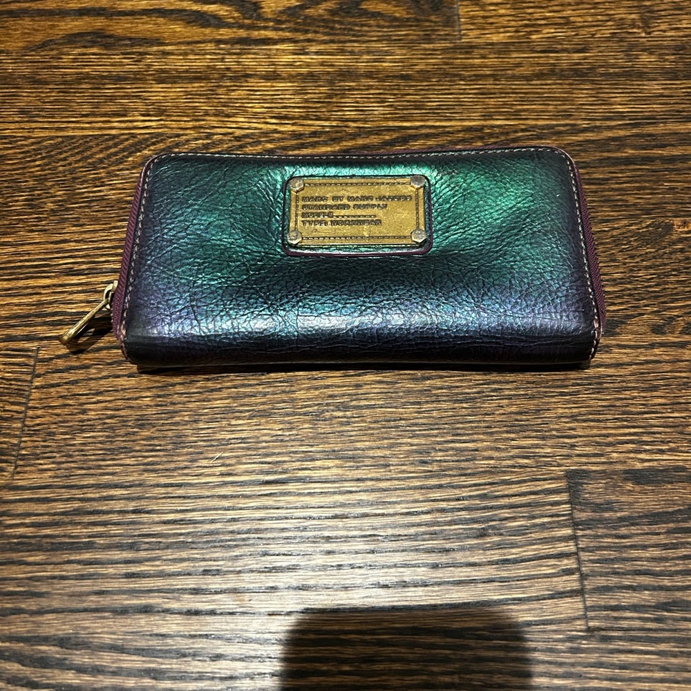 Marc by Marc Jacobs Iridescent Leather Wallet
